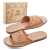 Damskie Pantofle Skórzane Góralskie Slippers