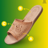 Damskie Pantofle Skórzane Góralskie Slippers