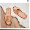 Skórzane klapki damskie kotki Slippers