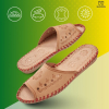 Skórzane klapki damskie kotki Slippers