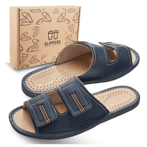 Slippers Męskie Domowe granatowe