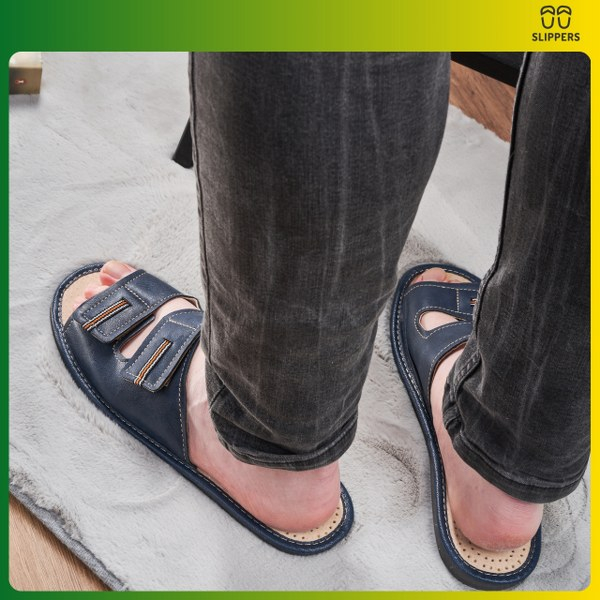 Slippers Męskie Domowe granatowe