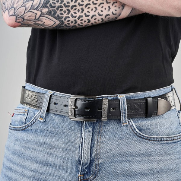 Pasek Męski Magnum MAG-09 Brødrene Czarny