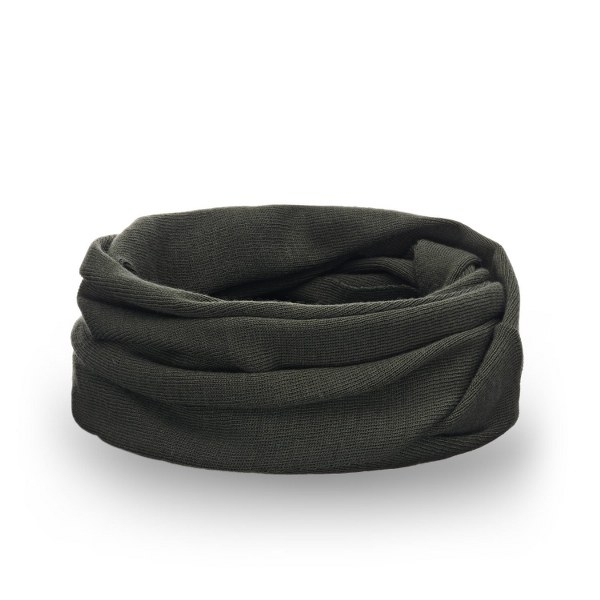 Komplet Damski PaMaMi Czapka Komin Khaki