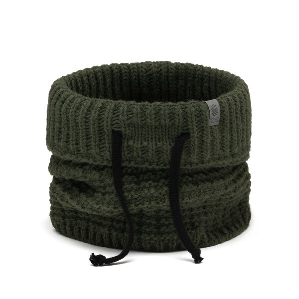 Komplet Męski PaMaMi Czapka Komin Khaki