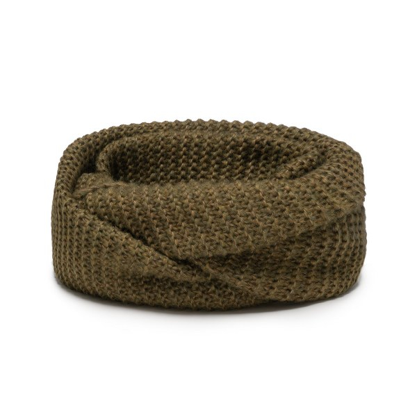 Komplet Damski PaMaMi Czapka Komin Khaki