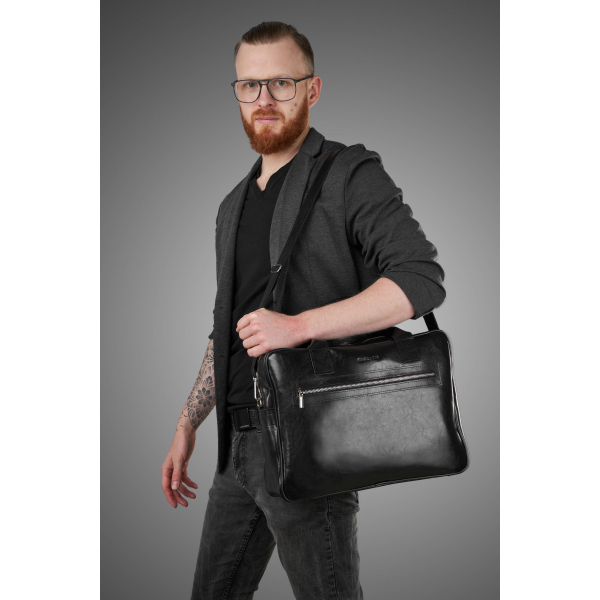 Skórzana Torba na Laptopa Brødrene R05